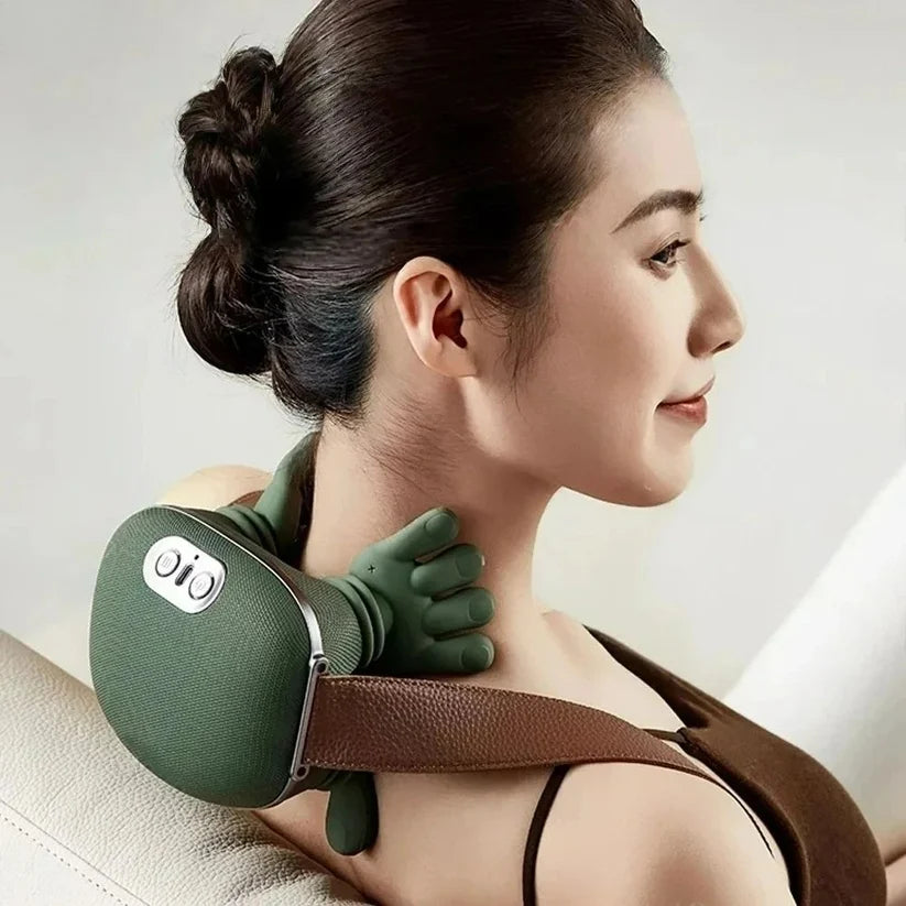N7 Massage Master 4D Shiatsu Neck and Shoulder Massager with Heat | Cordless Electric Deep Tissue Kneading Back